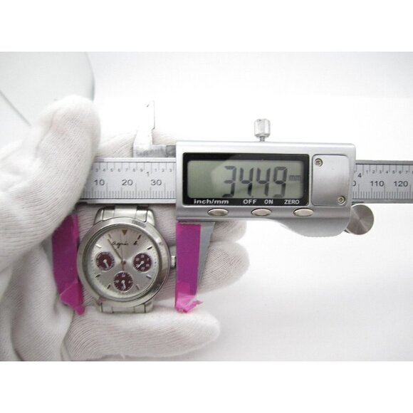 Women's Agnis B Quartz 5 Bar WR Analog 34mm Dial Causal Round Watch (F92) - Picture 2 of 9